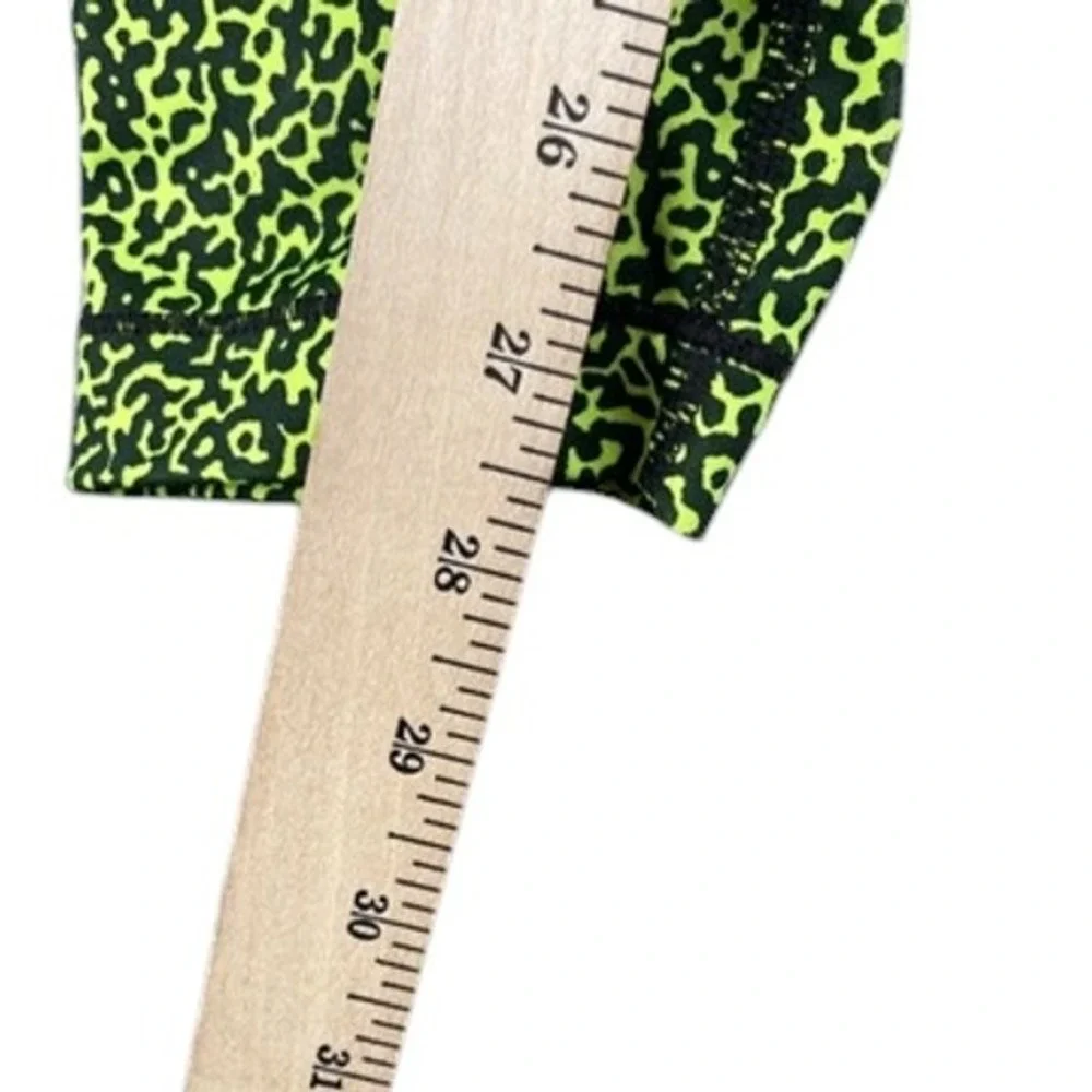 Nike Pro Leggings Women‎ M Green Black Mezzo Dri-Fit Compression Tights Abstract